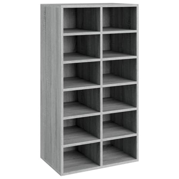 vidaXL skoreol 54x34x100,5 cm konstrueret træ grå