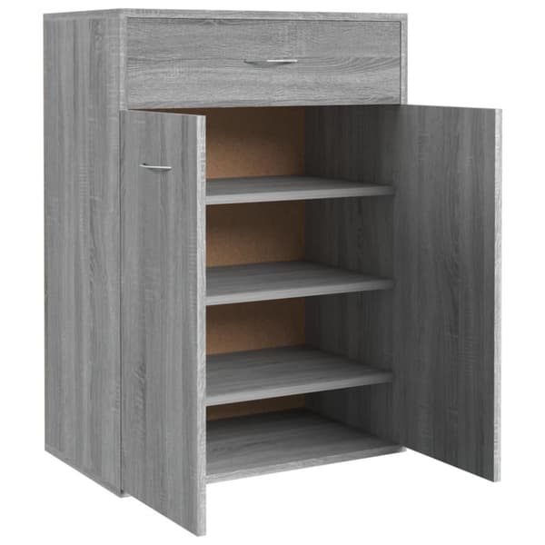 vidaXL skoskab 60x35x84 cm konstrueret træ grå sonoma-eg