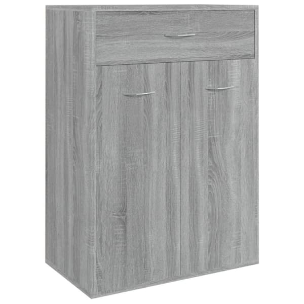 vidaXL skoskab 60x35x84 cm konstrueret træ grå sonoma-eg