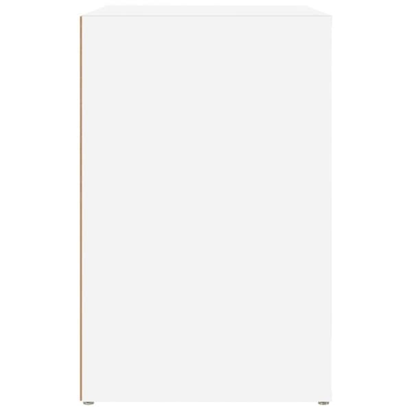 vidaXL Kenkäkaappi valkoinen 130x35x54 cm tekninen puu