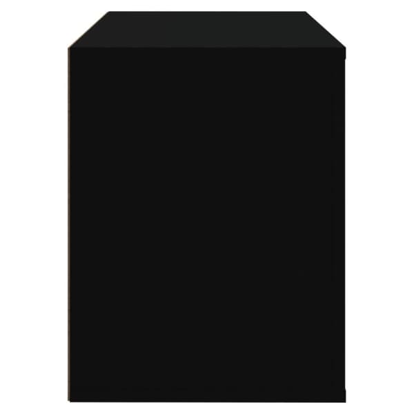 vidaXL Kenkäkaappi musta 80x35x45 cm tekninen puu
