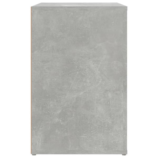 vidaXL Kenkäkaappi betoninharmaa 130x35x54 cm tekninen puu