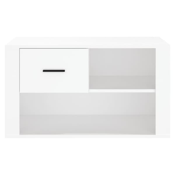 vidaXL skoreol 80x35x45 cm konstrueret træ hvid