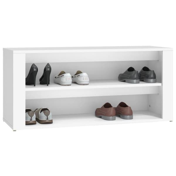 vidaXL skoreol 100x35x45 cm konstrueret træ hvid