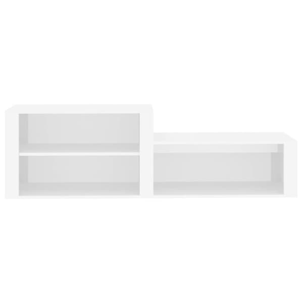vidaXL skoreol 150x35x45 cm konstrueret træ hvid