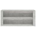 Pikkukuva 5 / 8: vidaXL Kenkäteline betoninharmaa 100x35x45 cm tekninen puu
