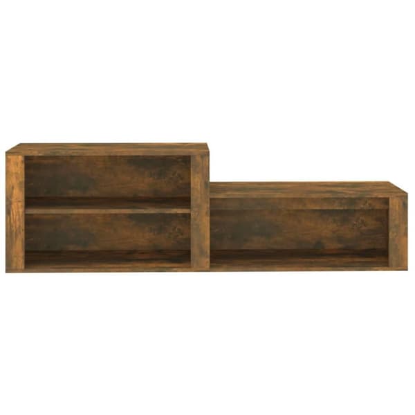 vidaXL skoskab 150x35x45 cm konstrueret træ røget egetræsfarve