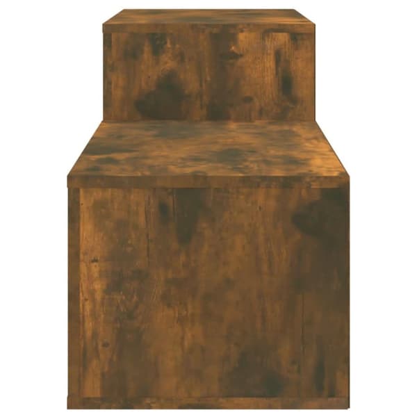 vidaXL skoskab 150x35x45 cm konstrueret træ røget egetræsfarve