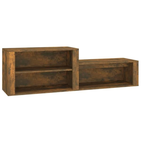 vidaXL skoskab 150x35x45 cm konstrueret træ røget egetræsfarve