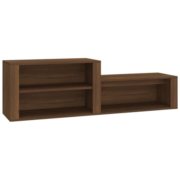 vidaXL Kenkäkaappi ruskea tammi 150x35x45 cm tekninen puu