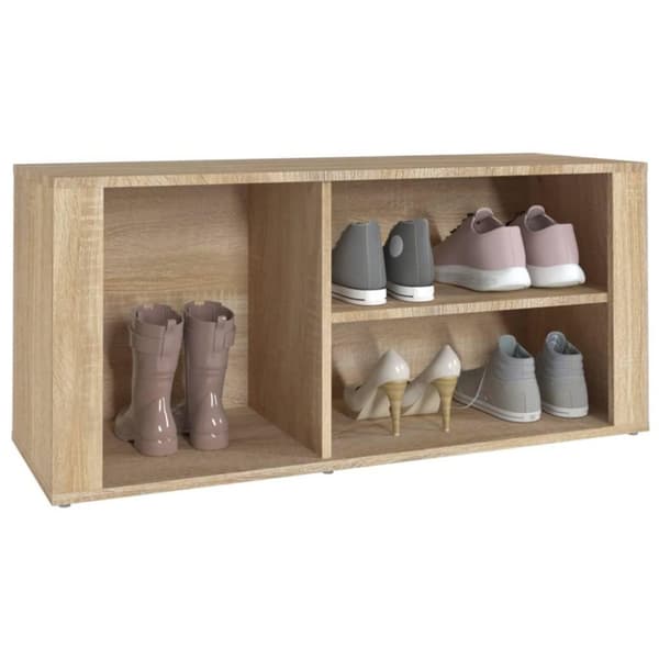 vidaXL skoreol 100x35x45 cm konstrueret træ sonoma-eg