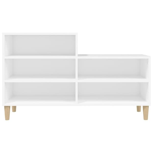 vidaXL Skoskap hvit 102x36x60 cm konstruert tre