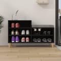 Miniatyrbilde 3 av 10: vidaXL Skoskap svart 102x36x60 cm konstruert tre