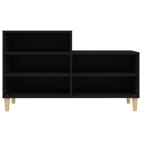 vidaXL Skoskap svart 102x36x60 cm konstruert tre