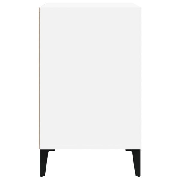 vidaXL Skoskap høyglans hvit 102x36x60 cm konstruert tre