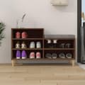 Miniatyrbilde 3 av 10: vidaXL Skoskap brun eik 102x36x60 cm konstruert tre
