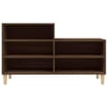 Miniatyrbilde 5 av 10: vidaXL Skoskap brun eik 102x36x60 cm konstruert tre