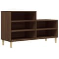 Miniatyrbilde 1 av 10: vidaXL Skoskap brun eik 102x36x60 cm konstruert tre