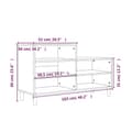 Miniatyrbilde 9 av 10: vidaXL Skoskap betonggrå 102x36x60 cm konstruert tre