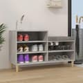Miniatyrbilde 2 av 10: vidaXL Skoskap betonggrå 102x36x60 cm konstruert tre