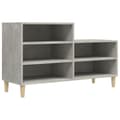 Miniatyrbilde 1 av 10: vidaXL Skoskap betonggrå 102x36x60 cm konstruert tre