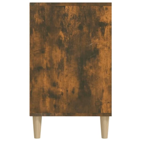 vidaXL Skoskap røkt eik 102x36x60 cm konstruert tre