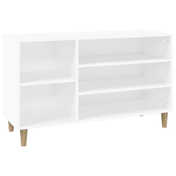 vidaXL Skoskap hvit 102x36x60 cm konstruert tre