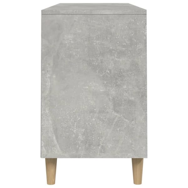 vidaXL Skoskåp betonggrå 102x36x60 cm konstruerat trä