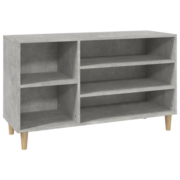 vidaXL Skoskåp betonggrå 102x36x60 cm konstruerat trä