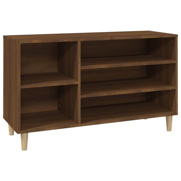 vidaXL Skoskap brun eik 102x36x60 cm konstruert tre