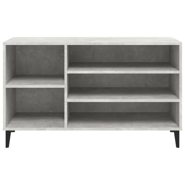vidaXL Skoskåp betonggrå 102x36x60 cm konstruerat trä