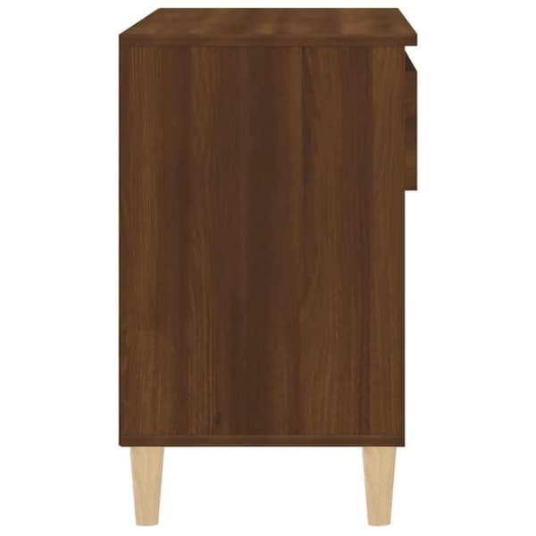vidaXL Skoskap brun eik 70x36x60 cm konstruert tre