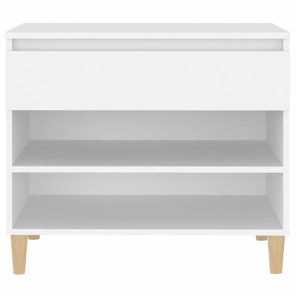 vidaXL Skoskåp vit 70x36x60 cm konstruerat trä