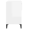 Miniatyrbilde 8 av 11: vidaXL Skoskap høyglans hvit 70x36x60cm konstruert tre