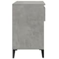 Miniatyrbilde 8 av 11: vidaXL Skoskap betonggrå 70x36x60 cm konstruert tre