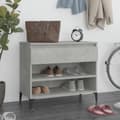 Miniatyrbilde 2 av 11: vidaXL Skoskap betonggrå 70x36x60 cm konstruert tre