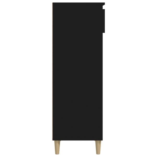 vidaXL Skoskap svart 40x36x105 cm konstruert tre