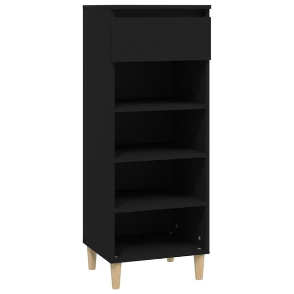 vidaXL Skoskap svart 40x36x105 cm konstruert tre