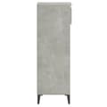 Miniatyrbilde 7 av 10: vidaXL Skohylle betonggrå 40x36x105 cm konstruert tre