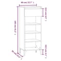 Miniatyrbilde 9 av 10: vidaXL Skohylle betonggrå 40x36x105 cm konstruert tre