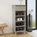 Miniatyrbilde 2 av 11: vidaXL Skoskap betonggrå 40x36x105 cm konstruert tre
