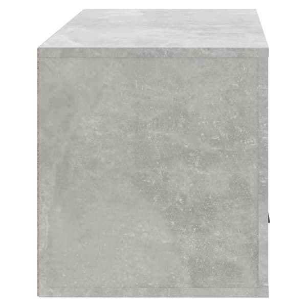 vidaXL Veggmontert skoskap betonggrå 70x35x38 cm konstruert tre