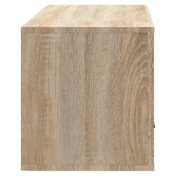 vidaXL Väggmonterat skoskåp somona-ek 70x35x38 cm konstruerat trä