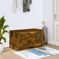 Miniatyrbilde 2 av 9: vidaXL Veggmontert skoskap røkt eik 70x35x38 cm heltre furu