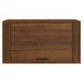 Miniatyrbilde 5 av 9: vidaXL Veggmontert skoskap brun eik 70x35x38 cm heltre furu