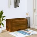 Miniatyrbilde 2 av 9: vidaXL Veggmontert skoskap brun eik 70x35x38 cm heltre furu