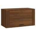 Miniatyrbilde 1 av 9: vidaXL Veggmontert skoskap brun eik 70x35x38 cm heltre furu