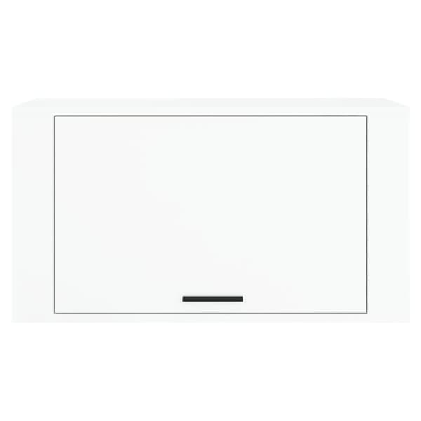 vidaXL Veggmontert skoskap høyglans hvit 70x35x38 cm konstruert tre