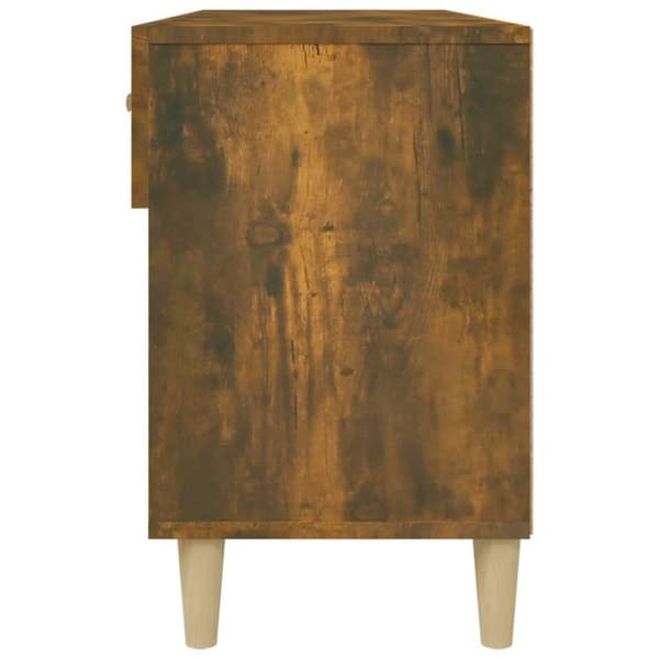 vidaXL skoreol 102x35x55 cm konstrueret træ røget egetræsfarve