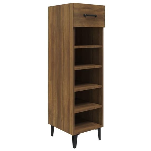 vidaXL skoreol 30x35x105 cm konstrueret træ brun egetræsfarve